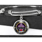 Luxury Bracelet To My Wife Handcrafted Can Be Engraved Any TEXT (Silver/Gold) - Bangle (Silver) / No