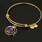 Luxury Bracelet To My Wife Handcrafted Can Be Engraved Any TEXT (Silver/Gold)
