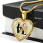 Luxury Love Pittsburgh Steelers Necklace Handcrafted Can Be Engraved Any TEXT (Stainless/Gold)