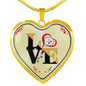 Luxury Love Pittsburgh Steelers Necklace Handcrafted Can Be Engraved Any TEXT (Stainless/Gold) - (Gold) / No