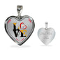 Luxury Love Pittsburgh Steelers Necklace Handcrafted Can Be Engraved Any TEXT (Stainless/Gold) - (Silver) / Yes
