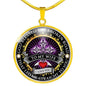Luxury Necklace To My Wife Handcrafted Can Be Engraved Any TEXT (Stainless/Gold) - (Gold) / No