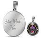 Luxury Necklace To My Wife Handcrafted Can Be Engraved Any TEXT (Stainless/Gold) - (Silver) / Yes