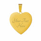 Luxury Pittsburgh Steelers Bracelet Handcrafted Can Be Engraved Any TEXT (Stainless/Gold) - Heart Pendant Gold Bangle / Yes