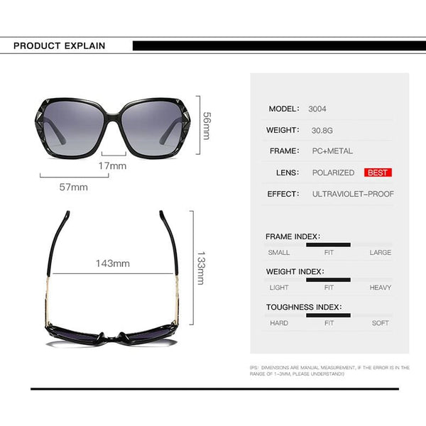 Luxury Women Polarized Oversized Sunglasses