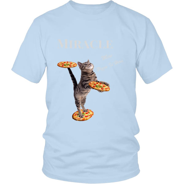 Miracle Cat District Unisex T-Shirt (12 colors) - Shirt / Ice Blue / S