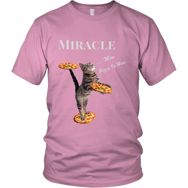 Miracle Cat District Unisex T-Shirt (12 colors) - Shirt / Pink / S