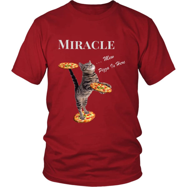 Miracle Cat District Unisex T-Shirt (12 colors) - Shirt / Red / S