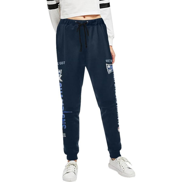 New England Patriots 6x Champs Womens Casual Sweatpants Navy Blue |SB LIII Jogger Pants