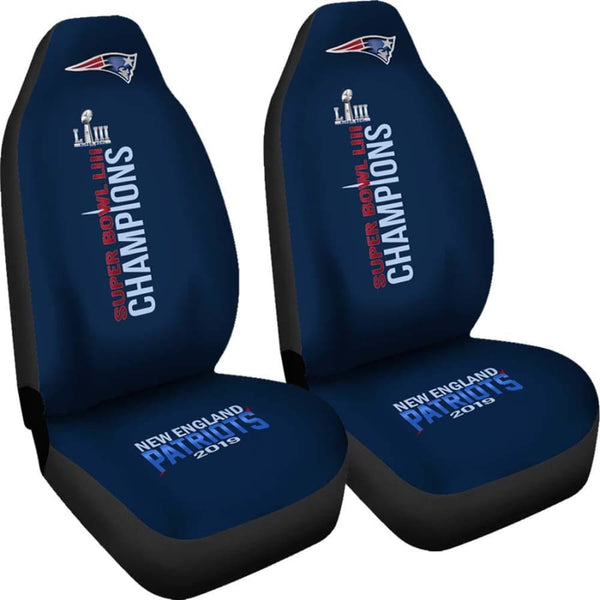 New England Patriots Car Seat Cover Set | Super Bowl LIII Champion Covers