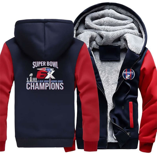 New England Patriots Jacket|6x Super Bowl Varsity Jackets (4 Colors)