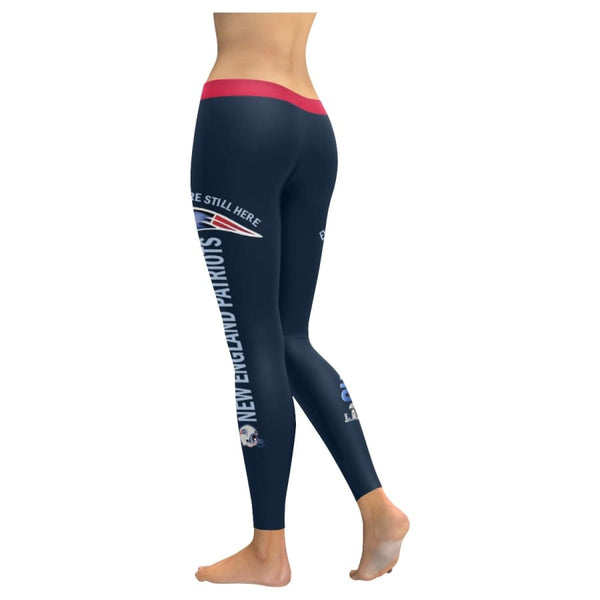 New England Patriots Leggings Navy Blue Red | 6x Champs Yoga Pants