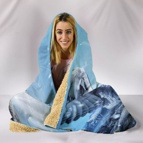 Owl Lovers Fantasy Plush Lined Hooded Blanket