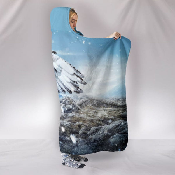 Owl Lovers Fantasy Plush Lined Hooded Blanket