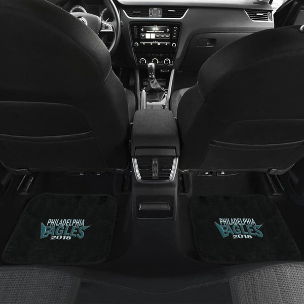 Philadelphia Eagles Front Back Car Mat 4pcs Set | Super Bowl Champs Floor Mats