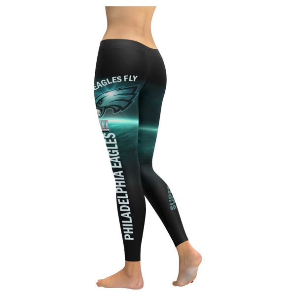 Philadelphia Eagles Leggings | Super Bowl Yoga Pants Midnight Green