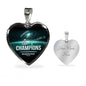 Philadelphia Eagles Necklace Handcrafted Can Be Engraved Any TEXT (Stainless) - Luxury (Silver) / Yes
