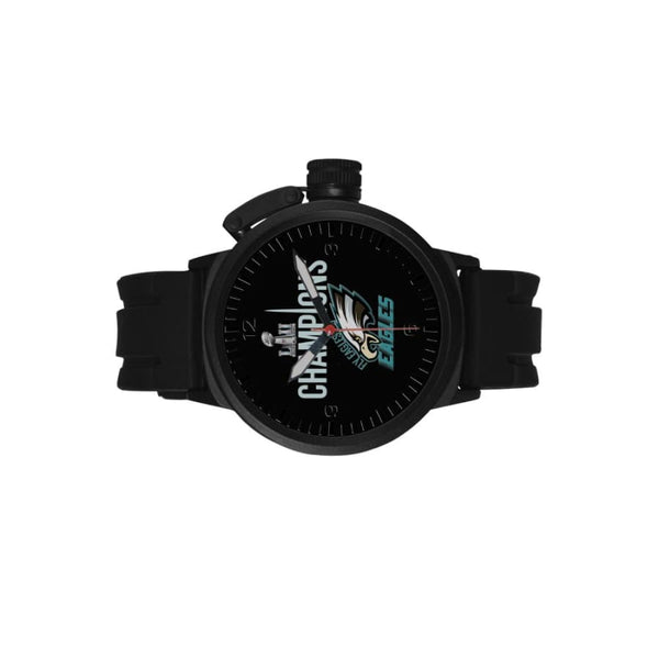 Philadelphia Eagles Sports Watch Mens| Super Bowl Quartz Black