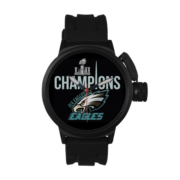 Philadelphia Eagles Sports Watch Quartz Black| Super Bowl For Men - One Size