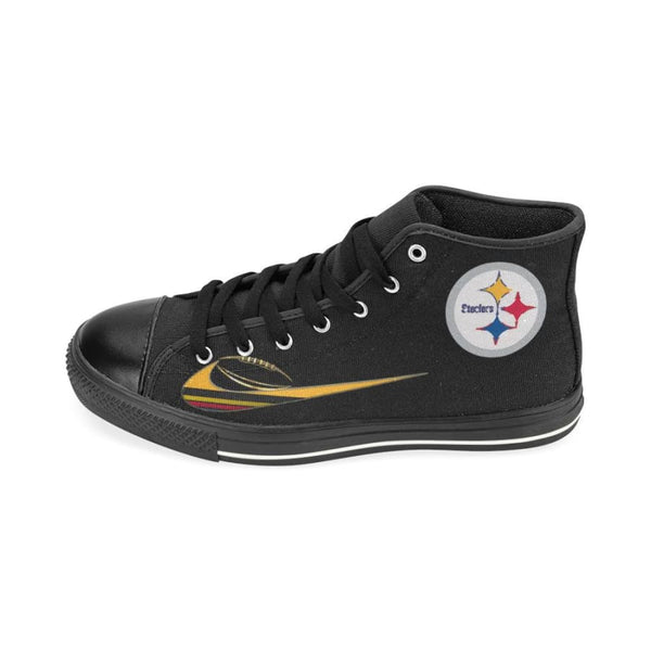 Pittsburgh Steelers Dilly High Top Sneaker Black Yellow Men Women Kids
