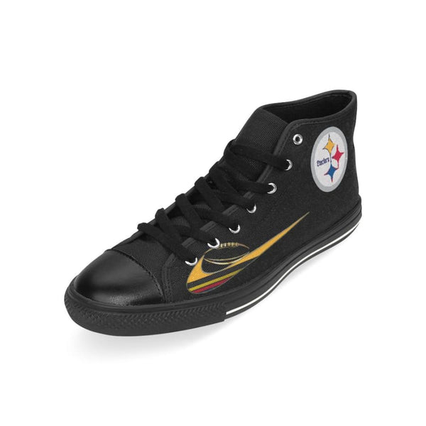 Pittsburgh Steelers Dilly High Top Sneaker Black Yellow Men Women Kids