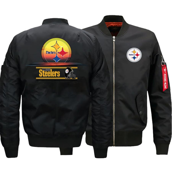 Pittsburgh Steelers Ma-1 Bomber Jacket|Steelers Varsity Jackets(2 Colors)