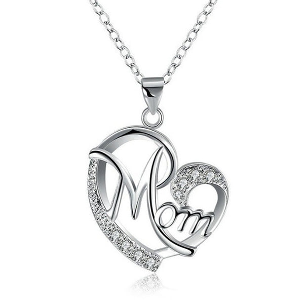 "Mom" Necklace For Moms With Rose Gift Box| Perfect Mother's Day Gift