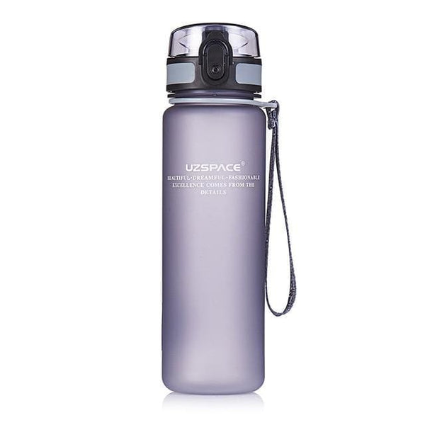 Protein Shakes Sports Water Bottle - 650ml / gray
