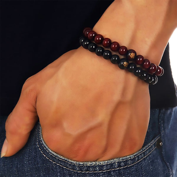 Sandalwood Prayer Bead Bracelets For Men Women Meditation Healing