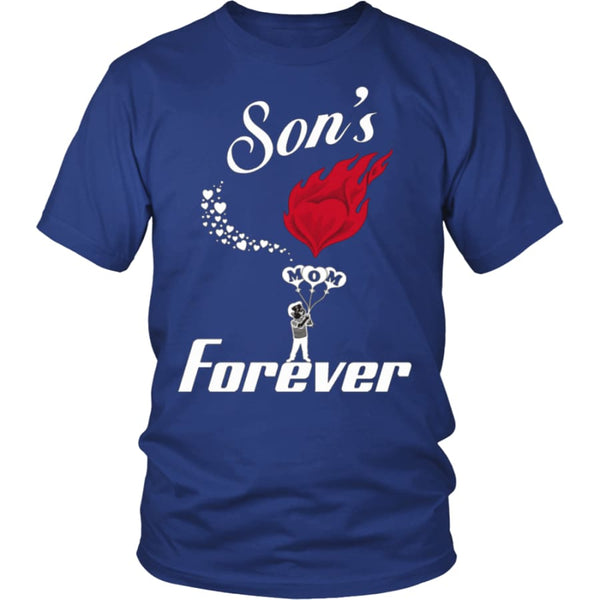 Sons Love For Mom Forever Unisex T-Shirt (13 colors) - District Shirt / Royal Blue / S