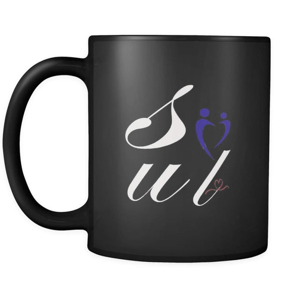 Soul (Mate) - Happy Valentines Day Black Coffee Mug 11 oz ( Double Side Printed)