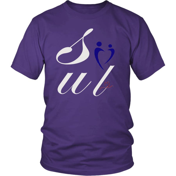 Soul (Mate) - Unisex Valentines Lover Shirt (11 colors) - District / Purple / S