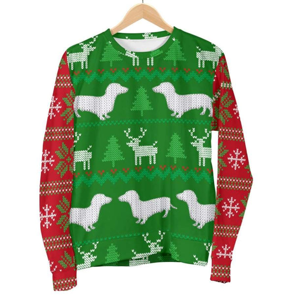 Ugly Christmas Sweater Mens Womens With Dachshund Dogs|Christmas Sweatshirt amazon 2021