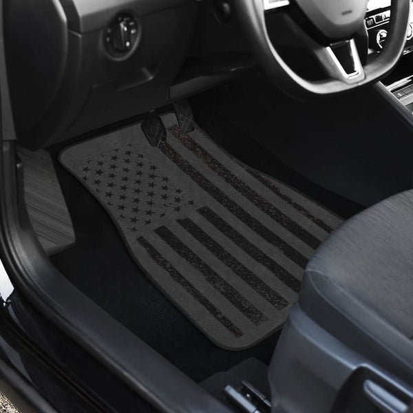 USA Flag Front/Back Car Mats
