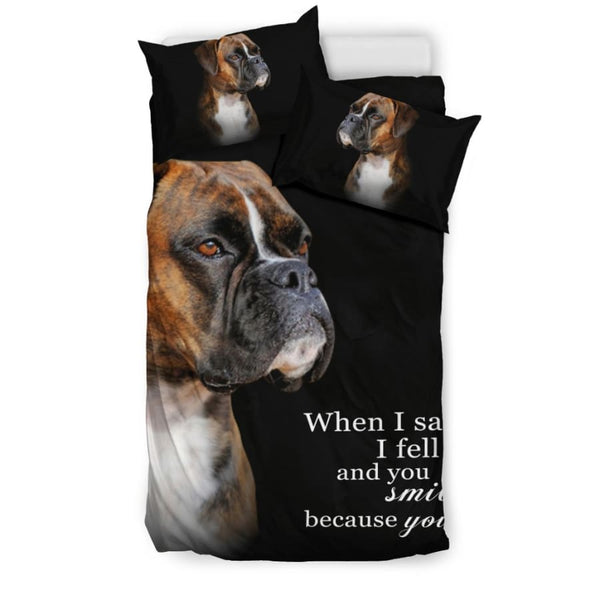When I Saw You... boxer Bedding Set - Twin