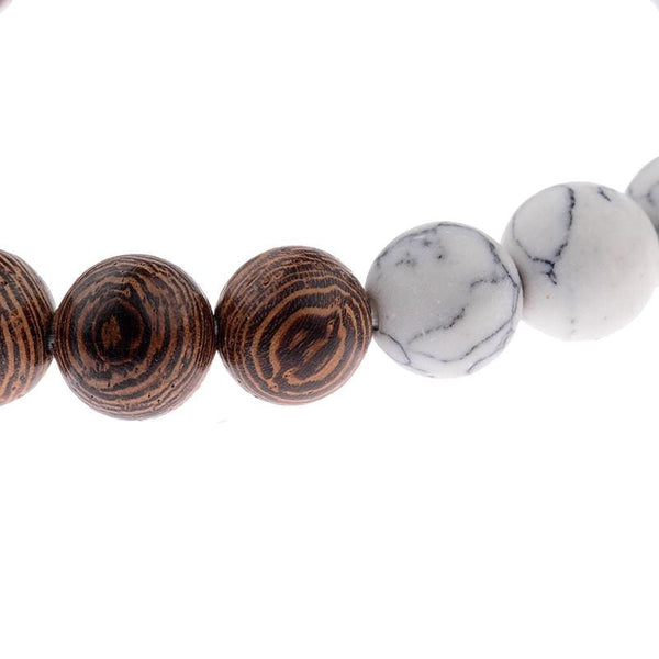 Wood Prayer Beads Bracelets For Men Women Meditation Healing