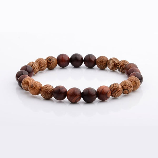 Wood Prayer Beads Bracelets For Men Women Meditation Healing