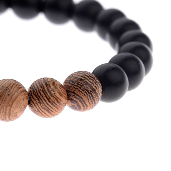 Wood Prayer Beads Bracelets For Men Women Meditation Healing