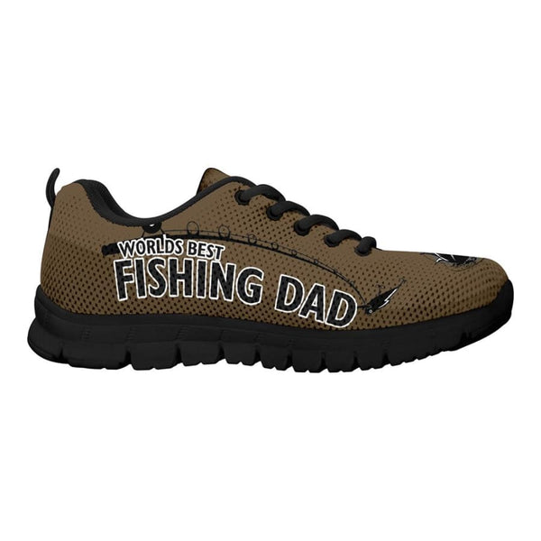Worlds Best Fishing Dad Sneakers Fathers Day Gift
