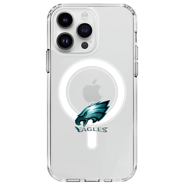 eagles  Clear Anti-Shock MagSafe iPhone Case | Philadelphia eagles Champions Fan Transparent Phone Cover for iPhone 15/14/13/12 Pro/Pro Max - All Models