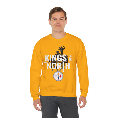 Steelers Fan Sweatshirt "Kings Of The North" Gildan 18000| Pittsburgh Steelers Fan Sweater Mens Womens (4 Colors)