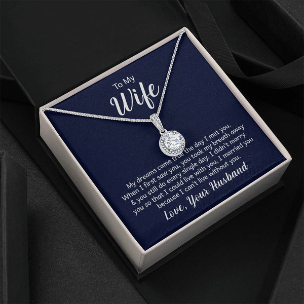 To My Wife - Eternal Hope Necklace| Timeless Love Jewelry| Perfect Gift for Weddings, Anniversaries, Birthdays, Engagements