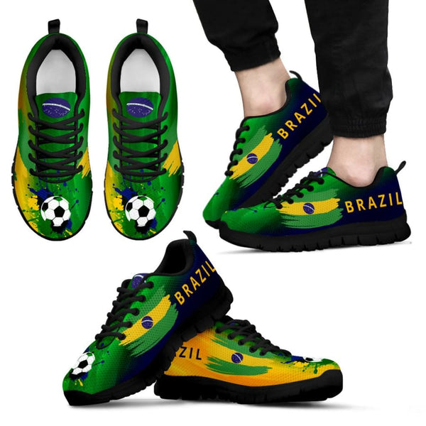 2018 World Cup Brazil Sneakers|Running Shoes For Men Women Kids - Mens Sneakers - Black - US5 (EU38)