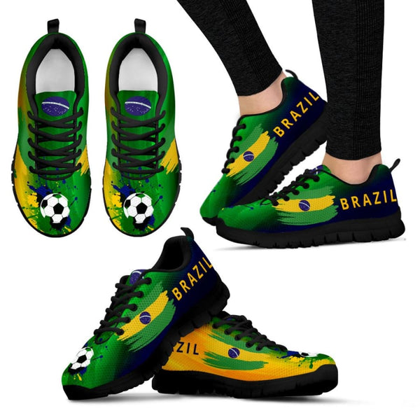 2018 World Cup Brazil Sneakers|Running Shoes For Men Women Kids - Womens Sneakers - Black - US5 (EU35)