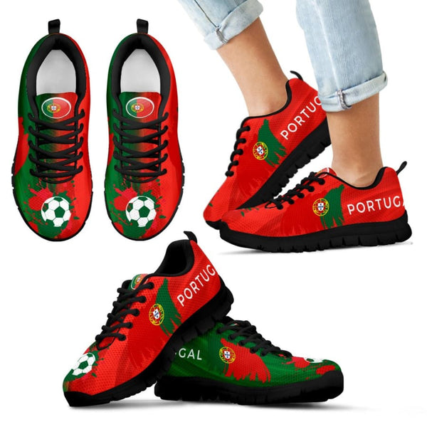 2018 World Cup Portugal Sneakers|Running Shoes For Men Women Kids - Sneakers - Black - 11 CHILD (EU28)