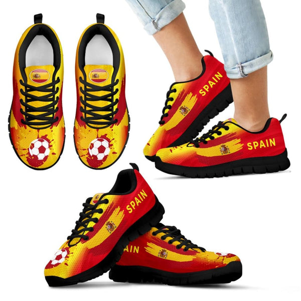 2018 World Cup Spain Sneakers|Running Shoes For Men Women Kids - Sneakers - Black - 11 CHILD (EU28)