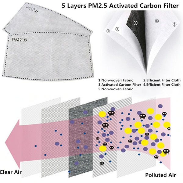 PM2.5 filter sheet  - most effective face mask