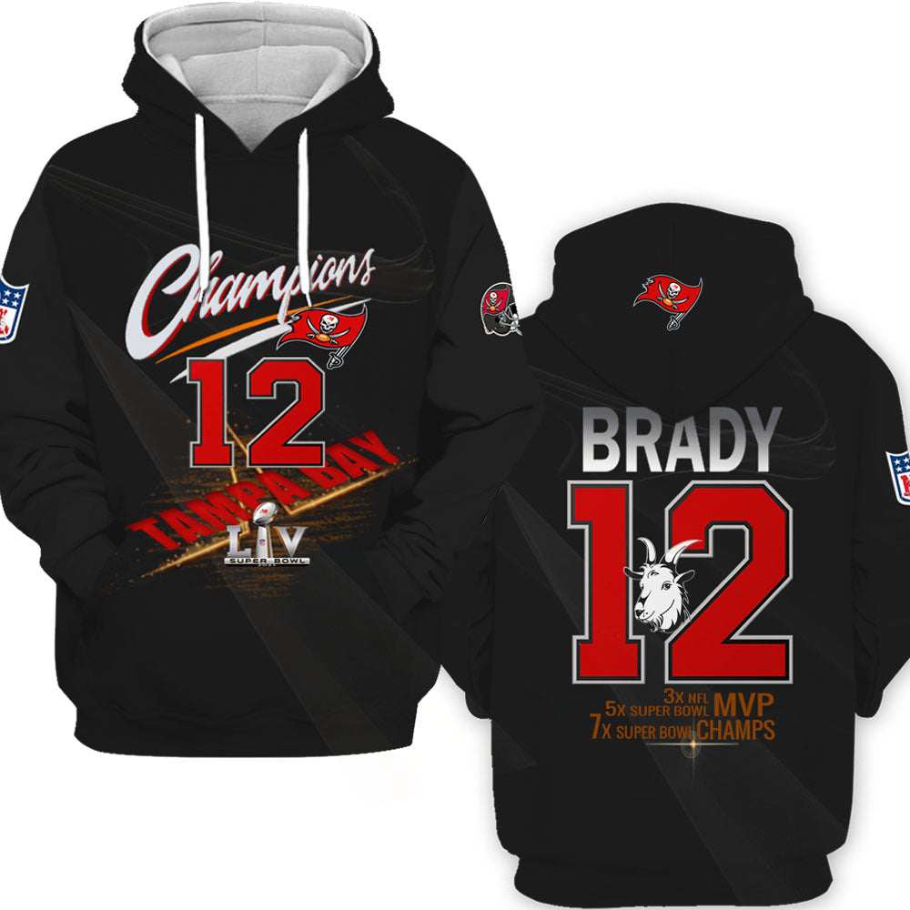 Tom Brady Tampa Bay Buccaneers Mvp 5 Times Super Bowl Lv Shirt