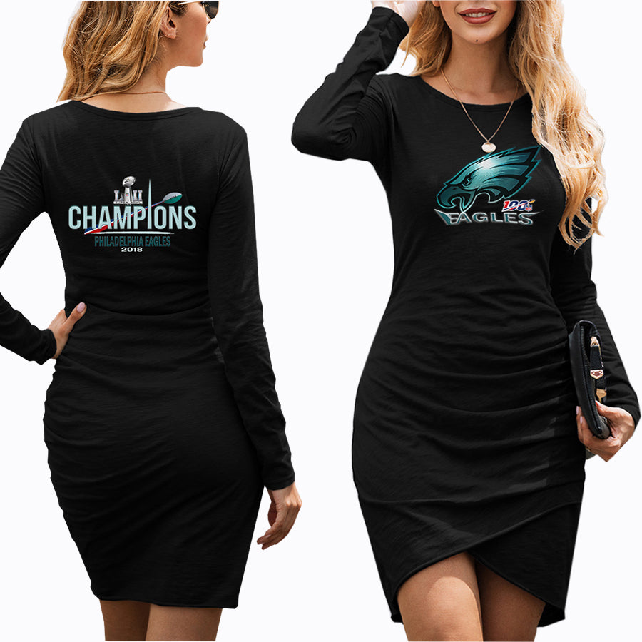 nfl 100 Philadelphia fan Dressnfl eagles Womens Dress Green Mini