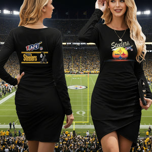 nfl 100 steelers Fan Dress Black|Pittsburgh steelers Womens Dress Sexy Eagles|Patriots|Steelers Gear nfl 100 steelers Fan Dress Black|Pittsburgh steelers Womens Dress Sexy Eagles|Patriots|Steelers Gear
